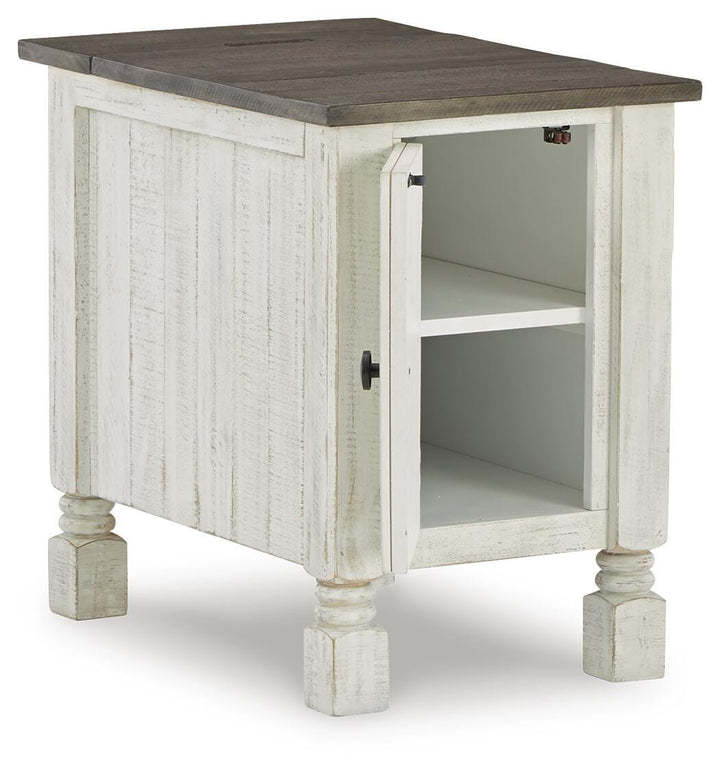 Havalance Chairside End Table - White (3)