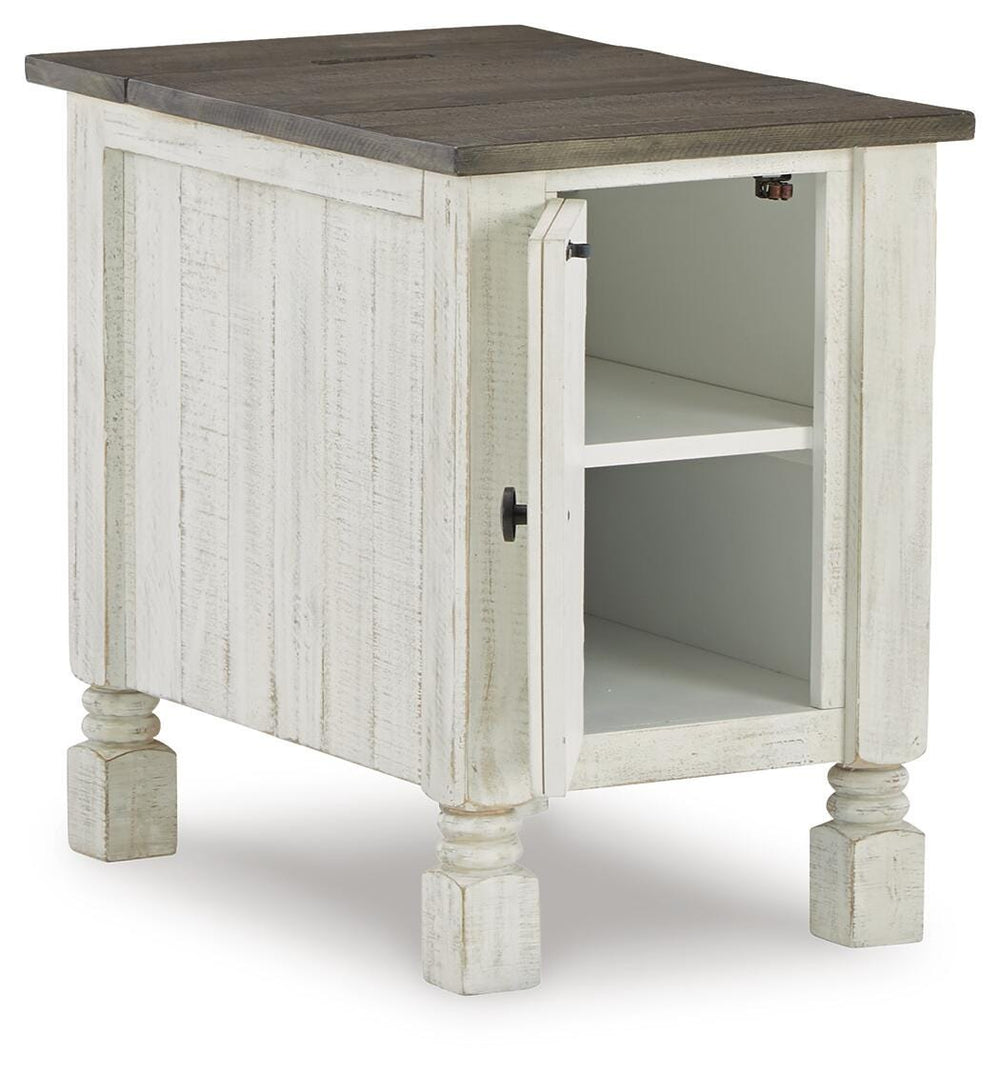 Havalance Chairside End Table - White (3)