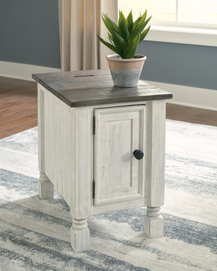Havalance Chairside End Table - White (2)
