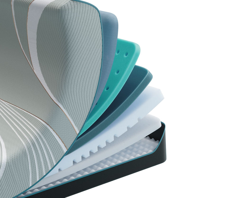 TEMPUR-LuxeAdapt Firm mattress corner cutaway