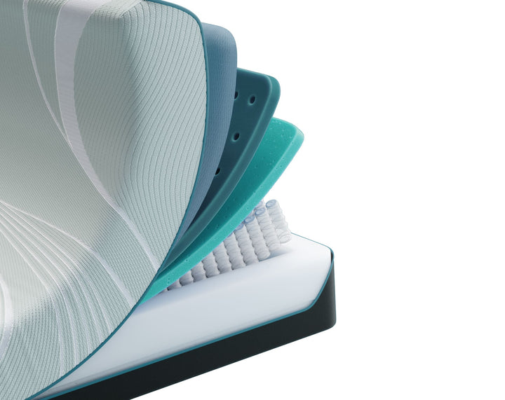 TEMPUR-ProAdapt Medium Hybrid corner cutaway
