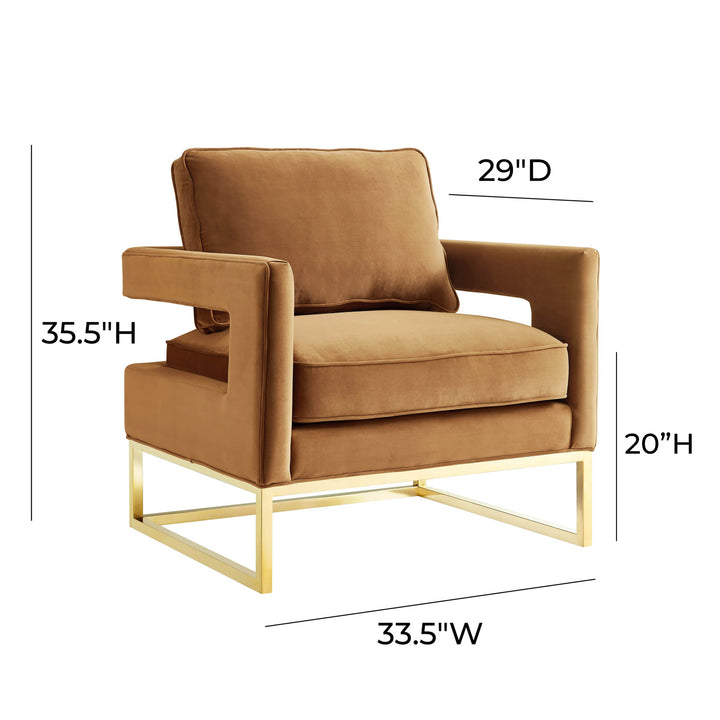 Avery Performance Velvet Accent Chair