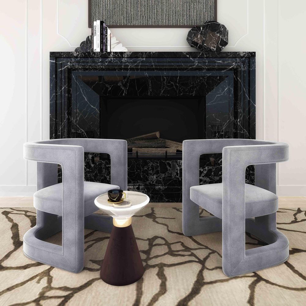 Ada Performance Velvet Accent Chair