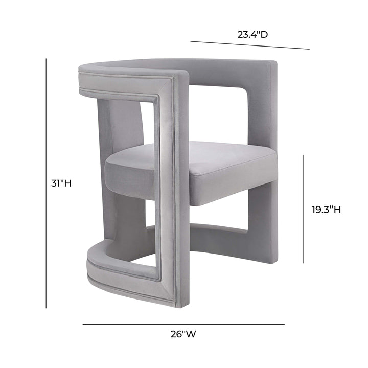 Ada Performance Velvet Accent Chair