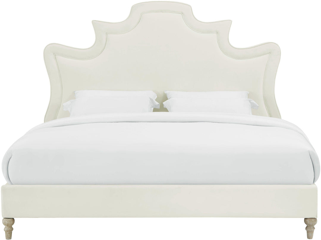 Serenity Cream Performance Velvet Bed - King