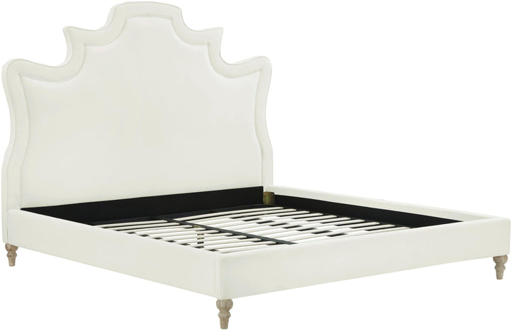 Serenity Cream Performance Velvet Bed - King