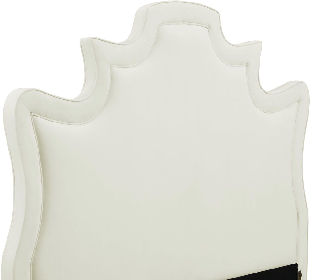 Serenity Cream Performance Velvet Bed - Queen
