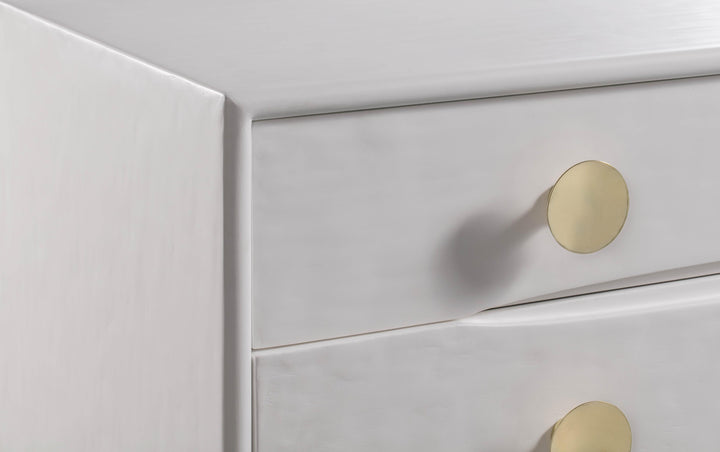 Divine 38" White 5-Drawer Chest