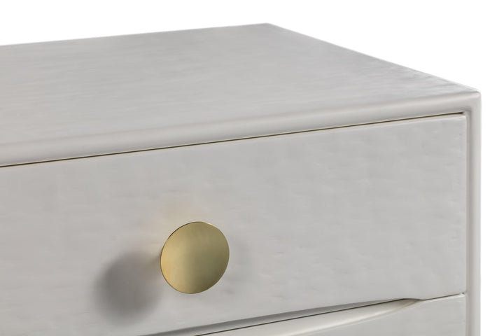 Divine 25" White 2-Drawer Nightstand