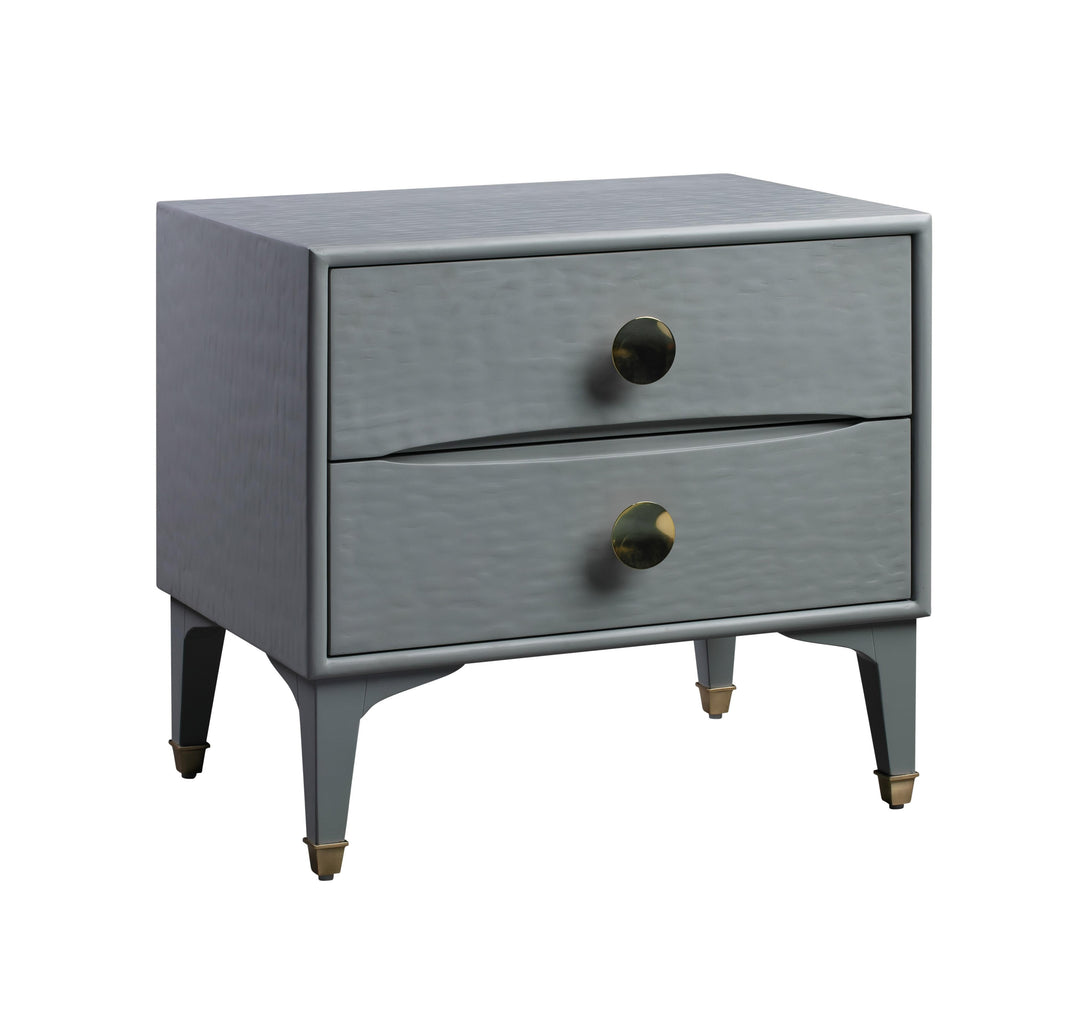 Divine 25" Grey 2-Drawer Nightstand