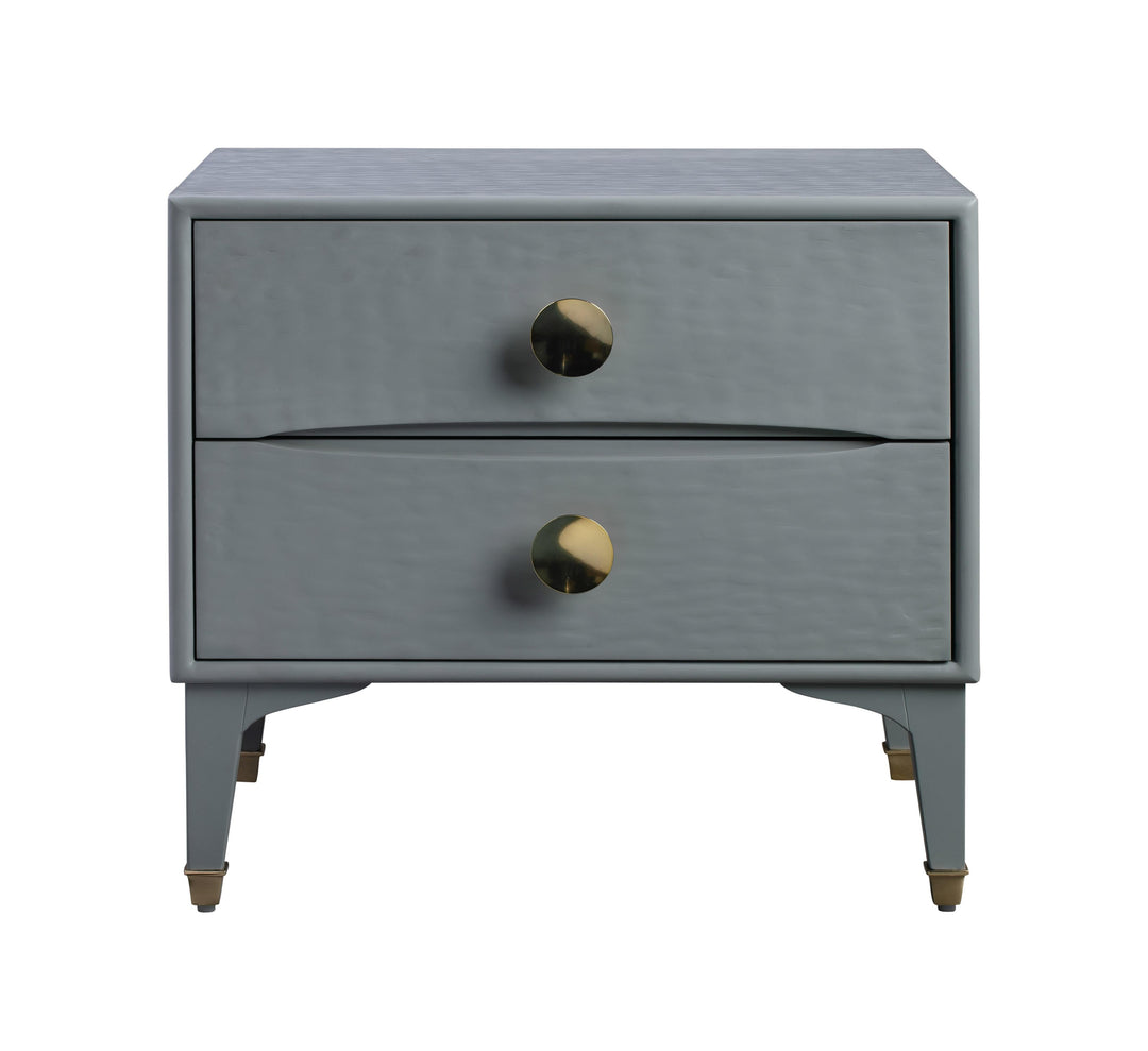 Divine 25" Grey 2-Drawer Nightstand