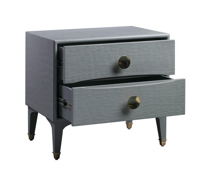 Divine 25" Grey 2-Drawer Nightstand