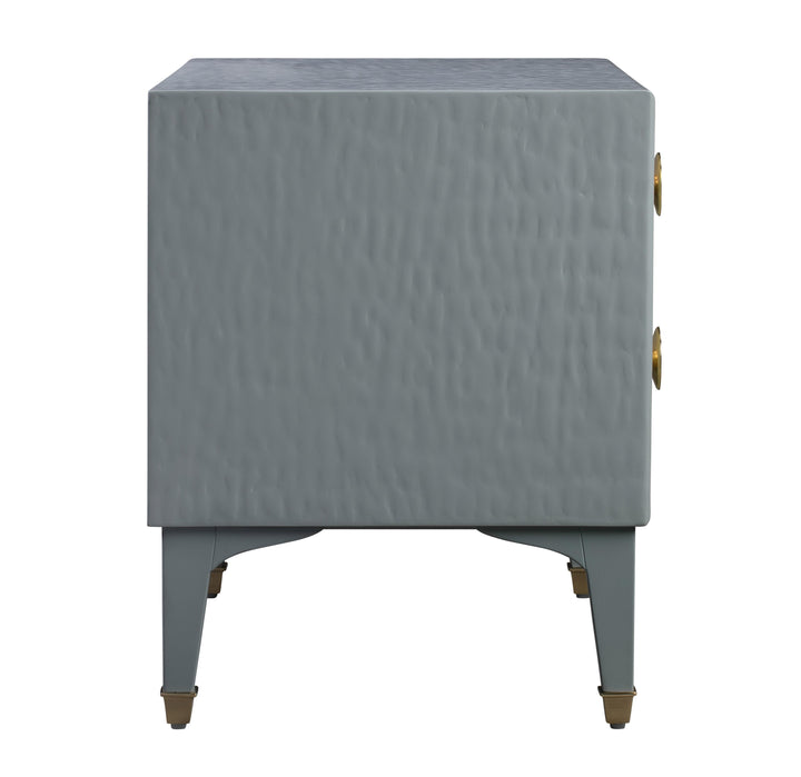 Divine 25" Grey 2-Drawer Nightstand