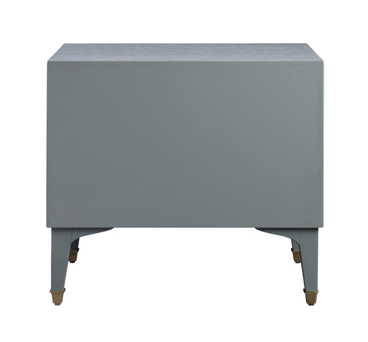 Divine 25" Grey 2-Drawer Nightstand