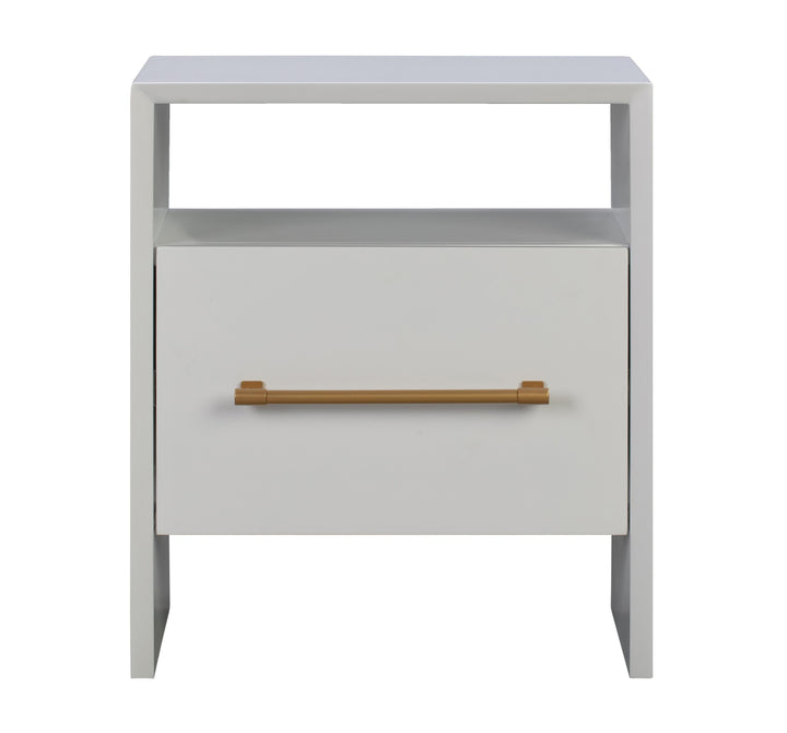 Libre 23" White Nightstand With Drawer