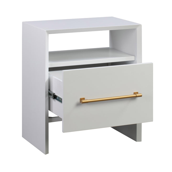 Libre 23" White Nightstand With Drawer