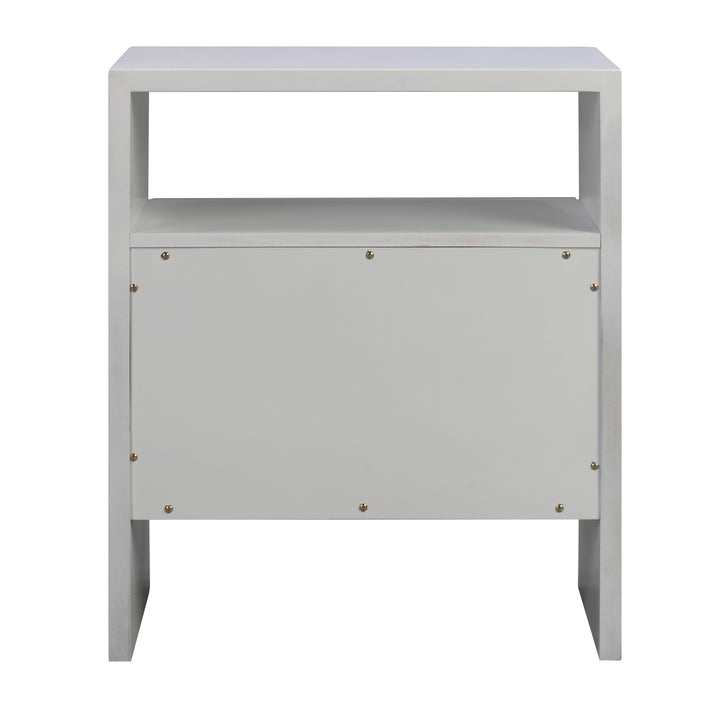 Libre 23" White Nightstand With Drawer