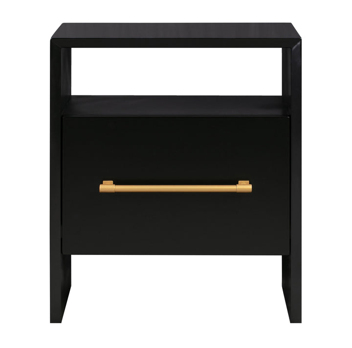 Libre 23" Black Nightstand With Drawer