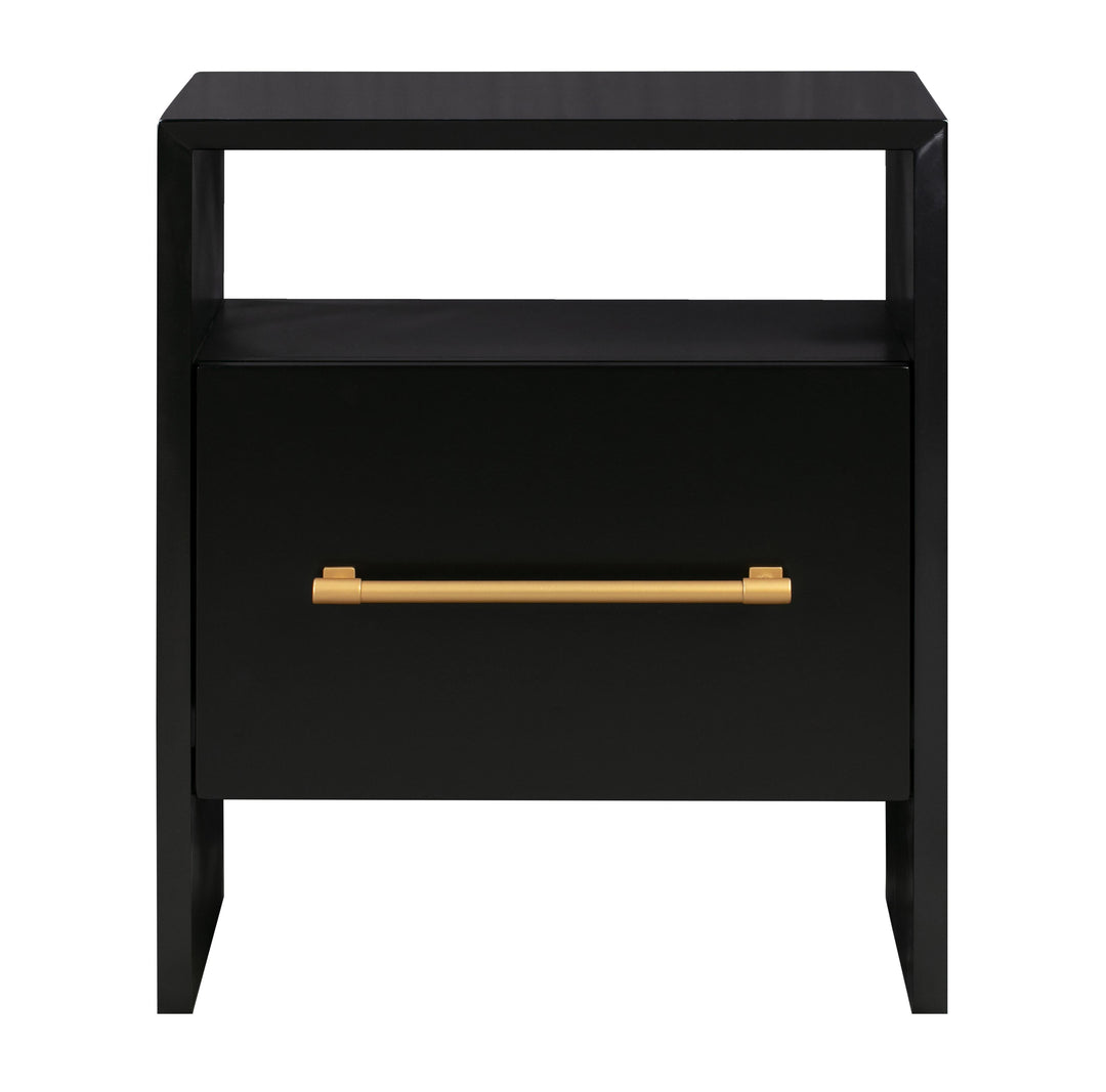 Libre 23" Black Nightstand With Drawer