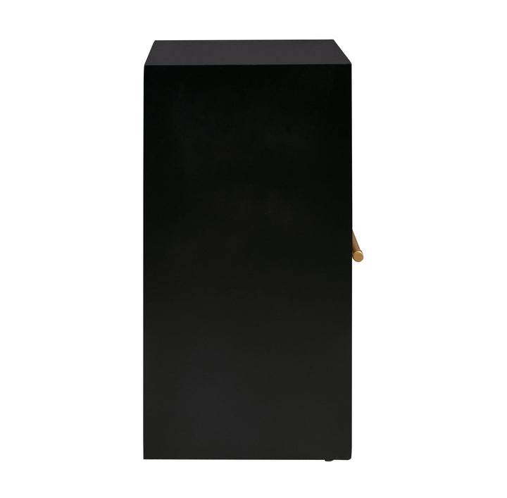 Libre 23" Black Nightstand With Drawer