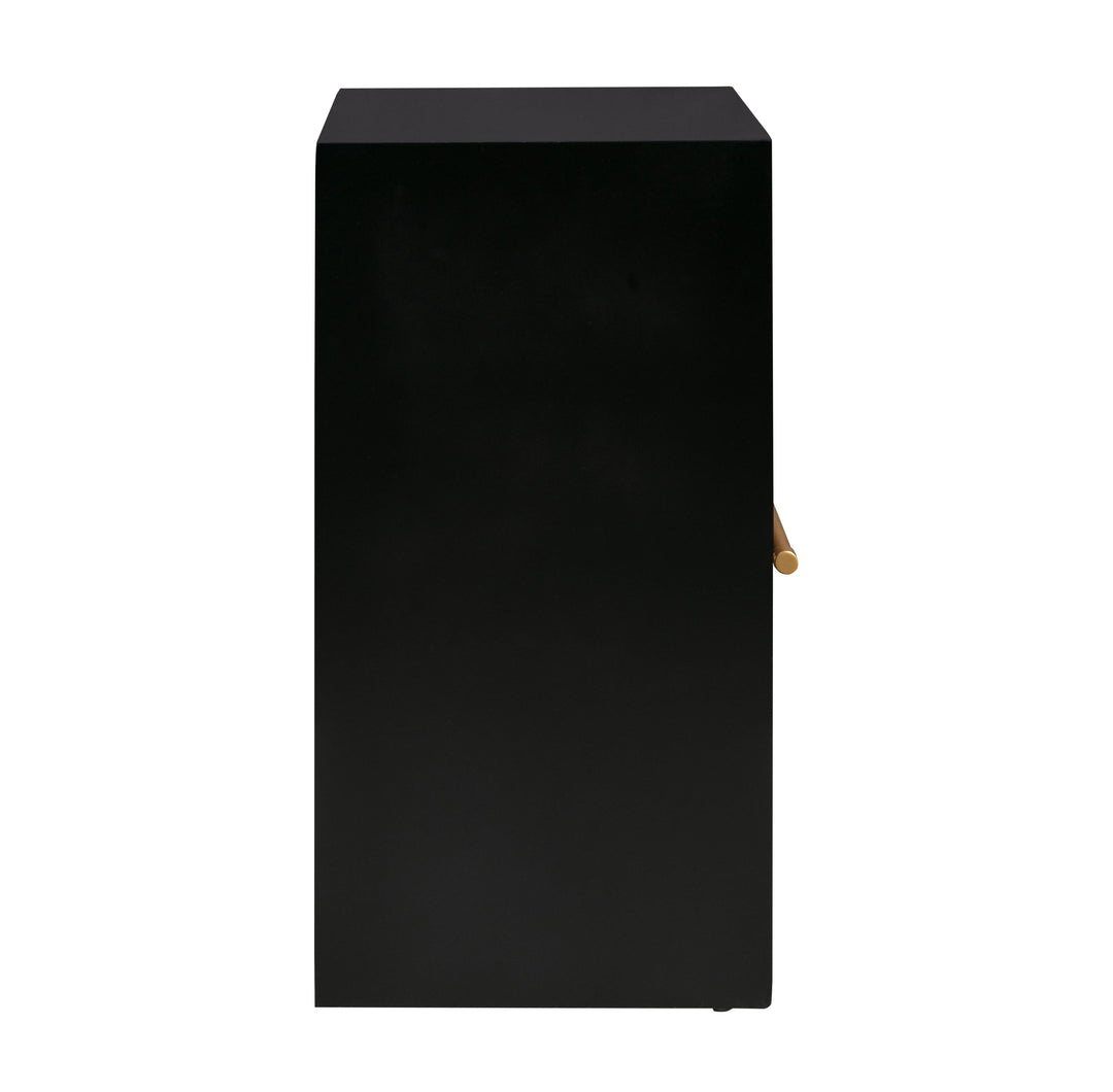 Libre 23" Black Nightstand With Drawer