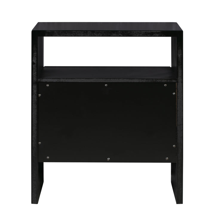 Libre 23" Black Nightstand With Drawer