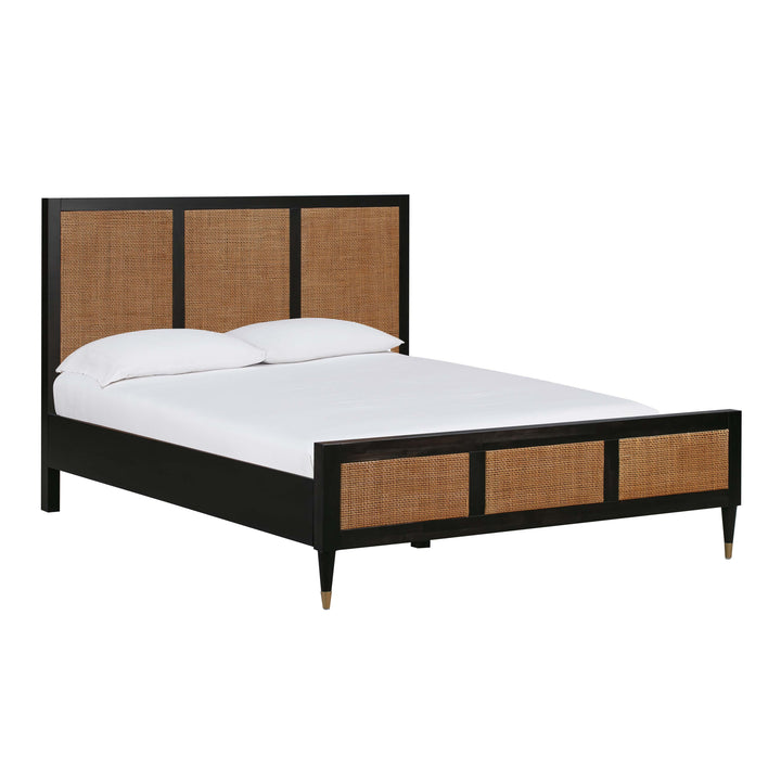 Sierra Wood &amp;amp; Rattan Bed