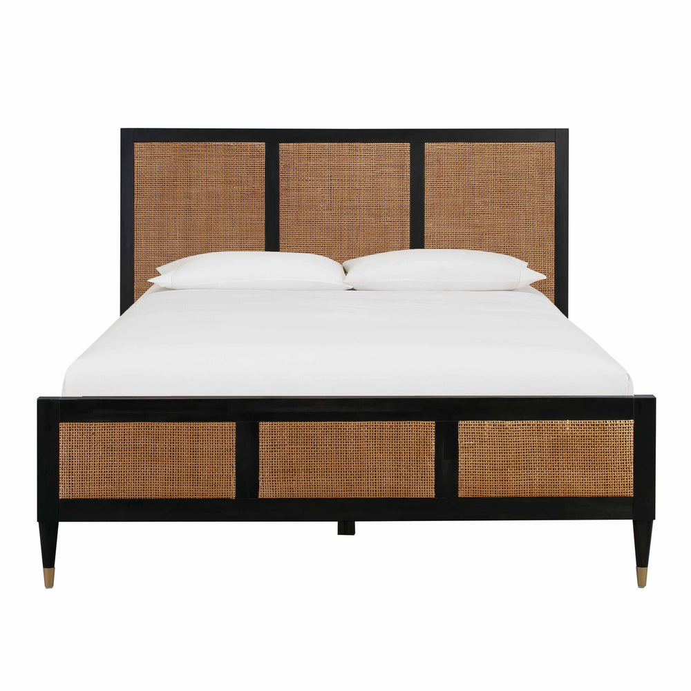 Sierra Wood &amp; Rattan Bed
