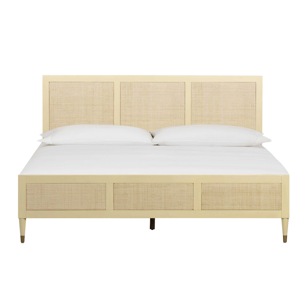 Sierra Wood & Rattan Bed - Buttermilk / King
