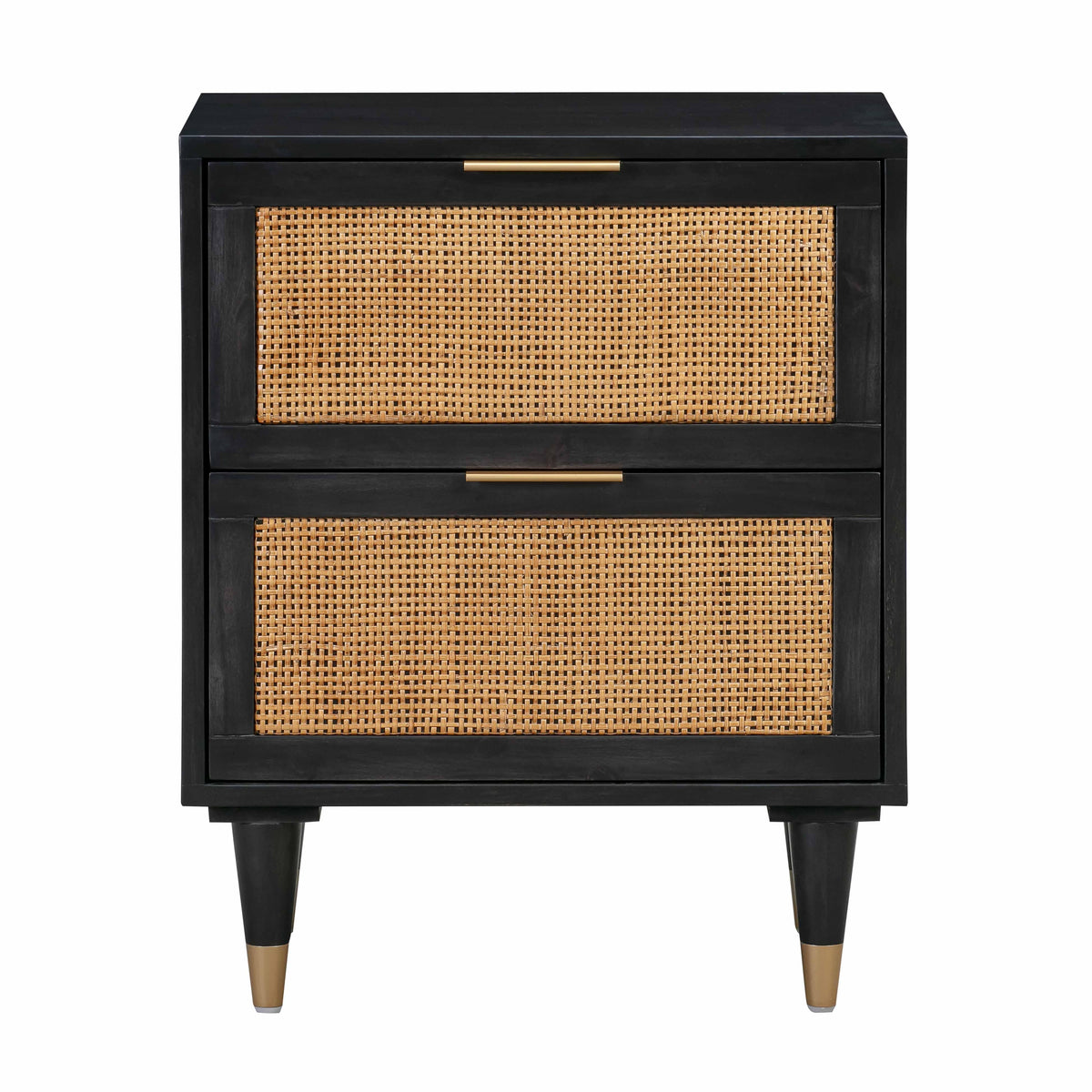 Sierra 22" Cane 2-Drawer Nightstand