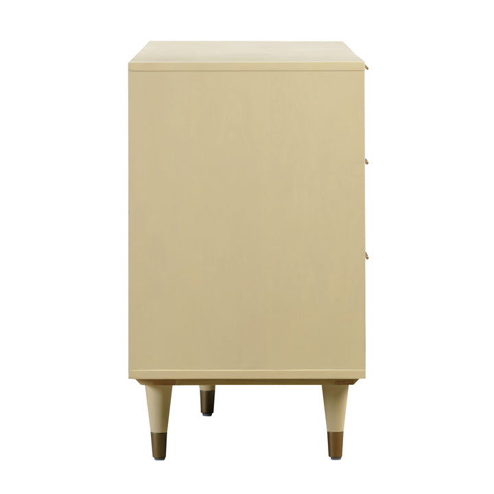 Sierra 60" Buttermilk Cane 6-Drawer Dresser
