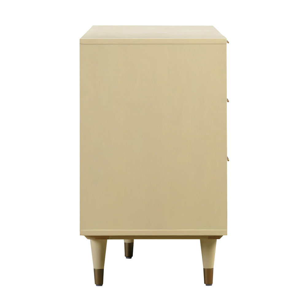 Sierra 60" Buttermilk Cane 6-Drawer Dresser