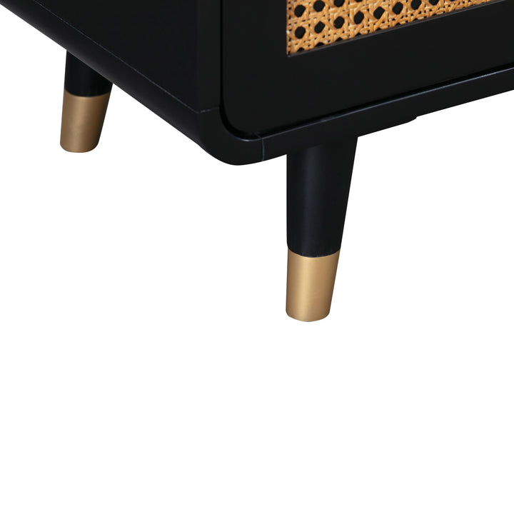 Christine 62" Black 6-Drawer Dresser