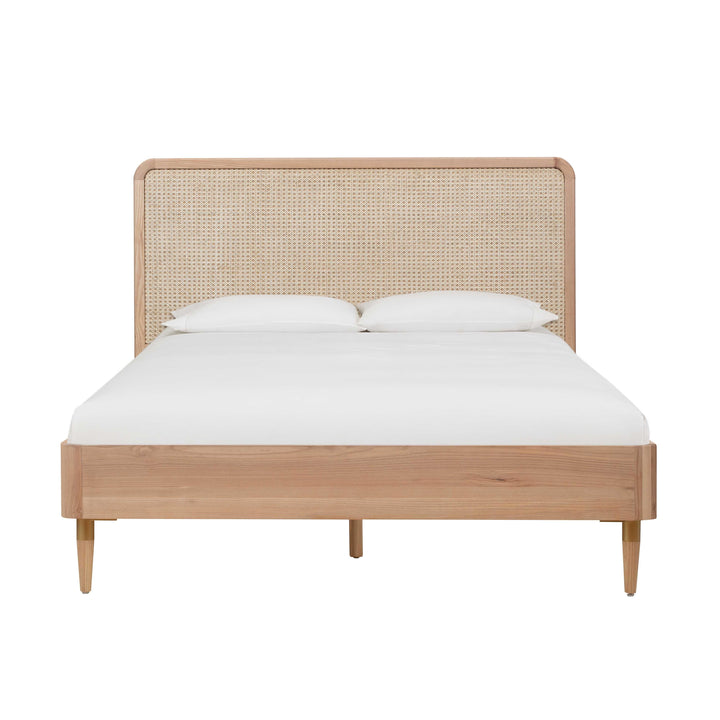 Carmen Natural Ash and Cane Bed - Queen