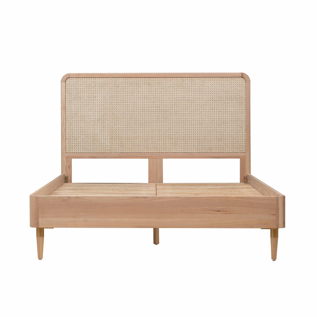 Carmen Natural Ash and Cane Bed - Queen