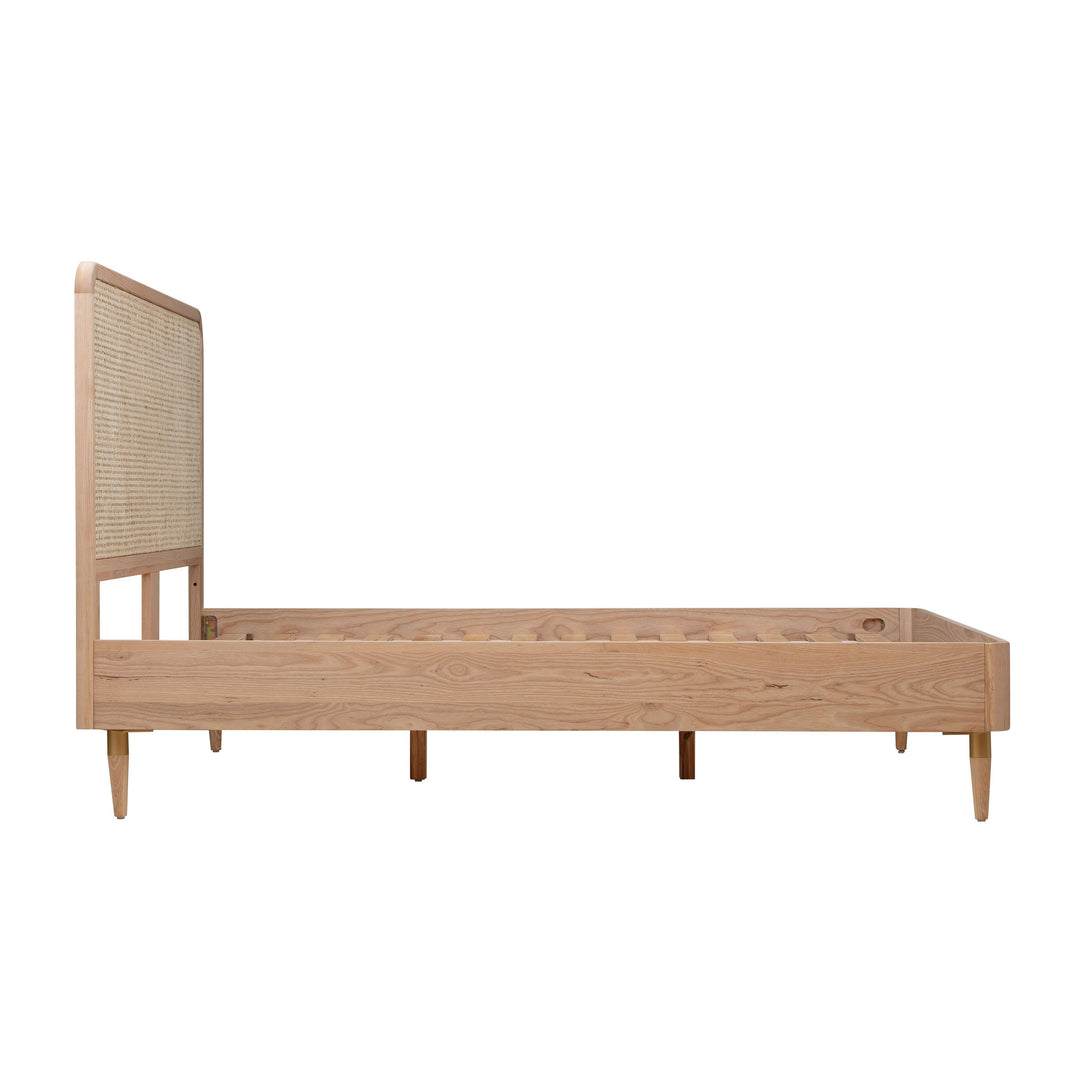 Carmen Natural Ash and Cane Bed - Queen