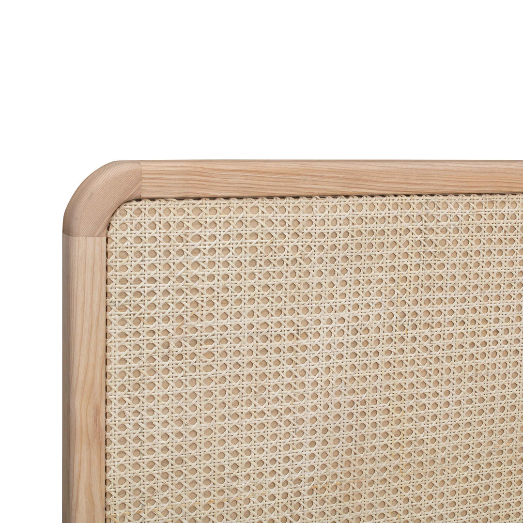 Carmen Natural Ash and Cane Bed - Queen