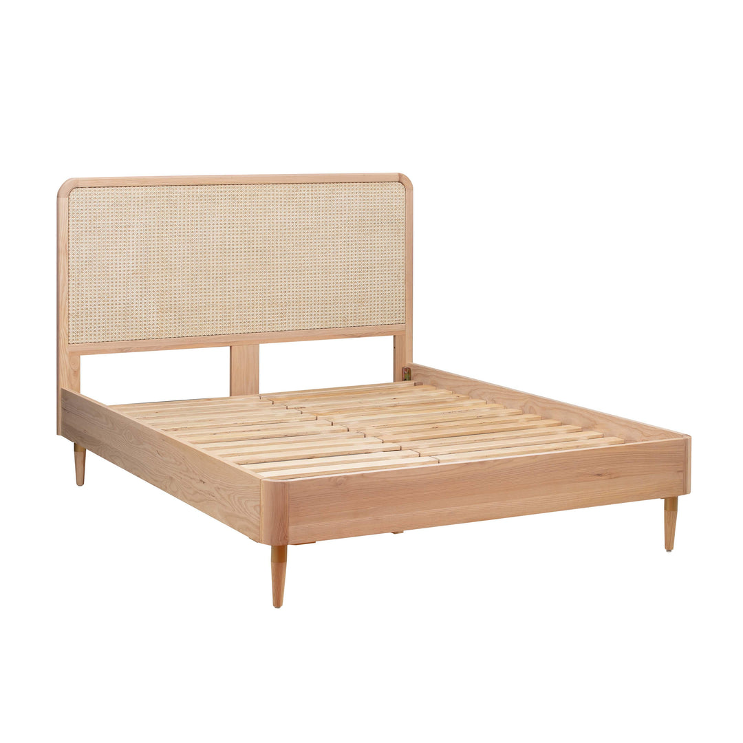 Carmen Natural Ash and Cane Bed - King
