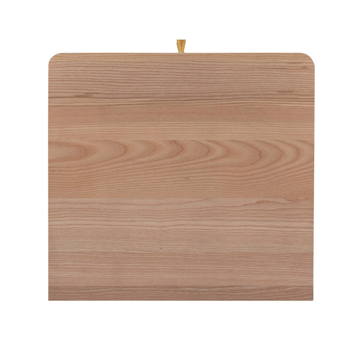 Carmen 19" Natural Ash and Cane 2-Drawer Nightstand