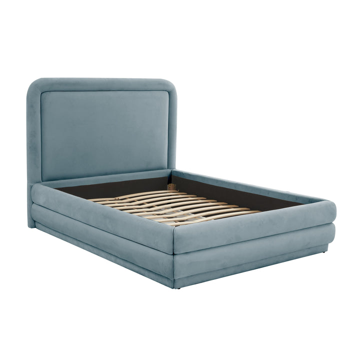 Briella Bluestone Performance Velvet Bed - King