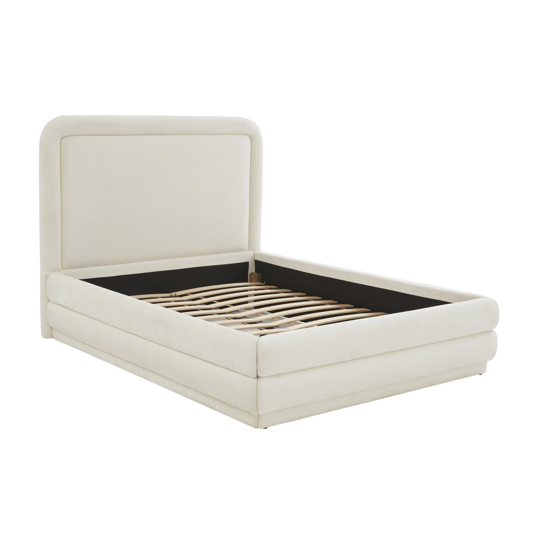 Briella Cream Performance Velvet Bed - Full