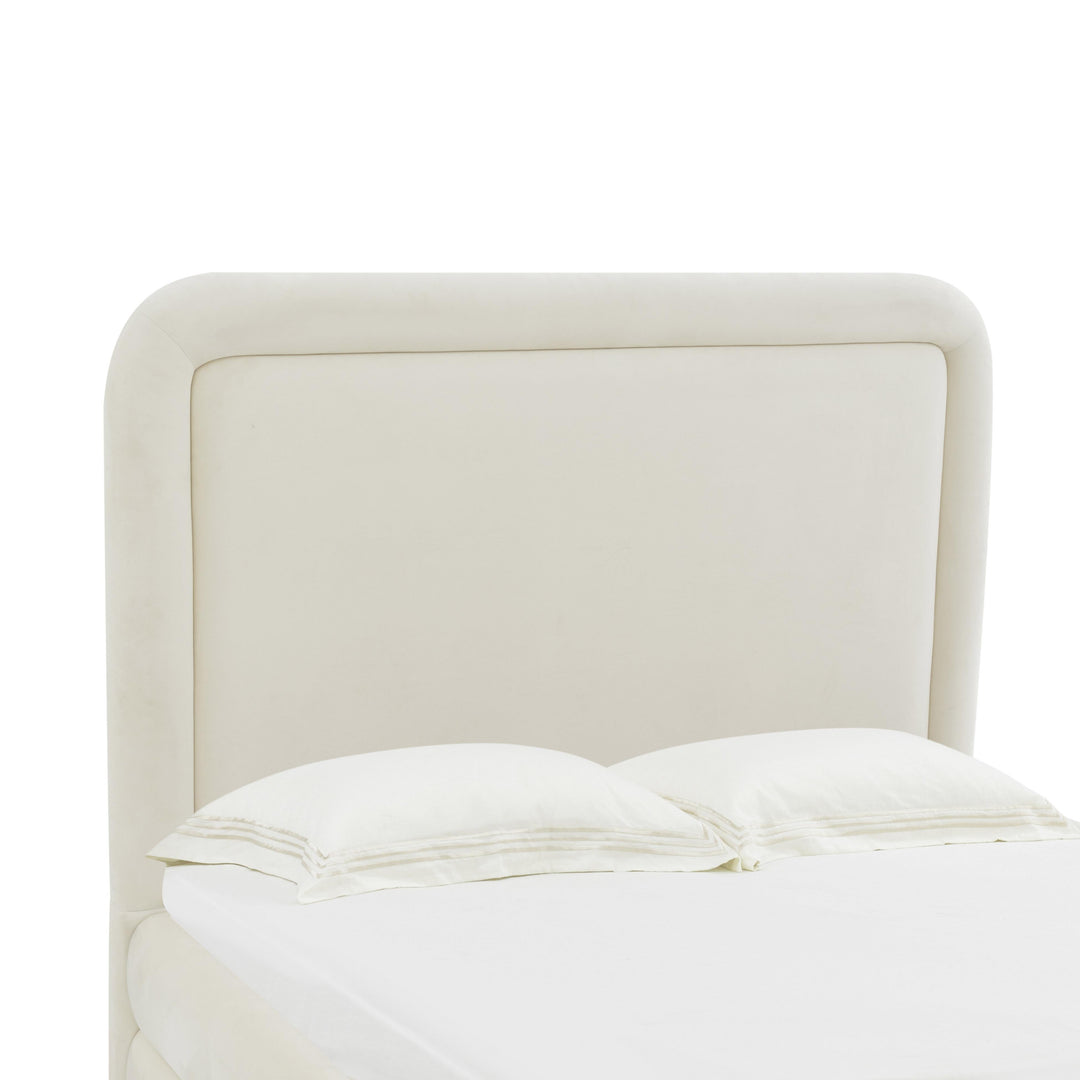 Briella Cream Performance Velvet Bed - Full