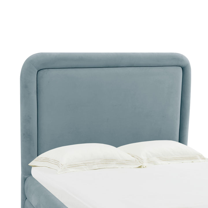 Briella Bluestone Performance Velvet Bed - Full