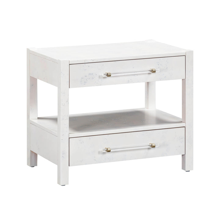 Brandyss 26" Burl 2-Drawer Nightstand