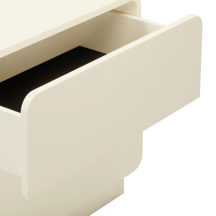 Sagura 28" Cream 2-Drawer Nightstand