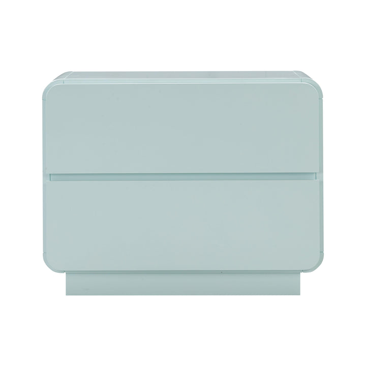Sagura 28" Blue 2-Drawer Nightstand