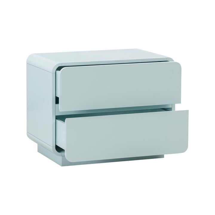 Sagura 28" Blue 2-Drawer Nightstand