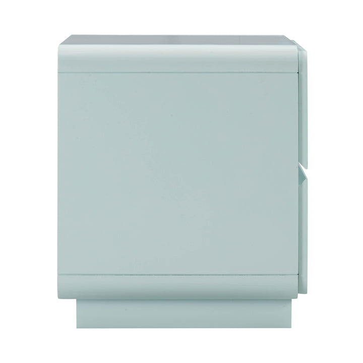 Sagura 28" Blue 2-Drawer Nightstand