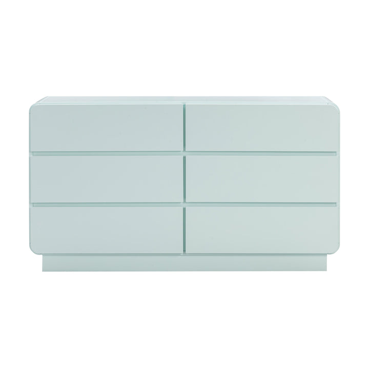 Sagura 56" Blue 6-Drawer Dresser