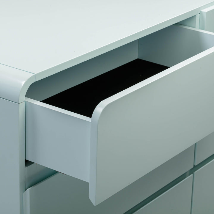 Sagura 56" Blue 6-Drawer Dresser